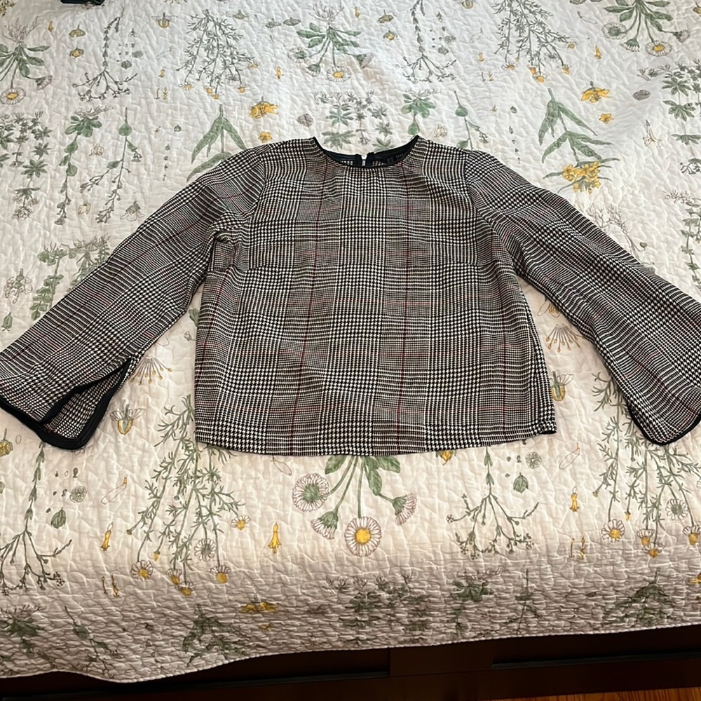 Houndstooth Zara top
